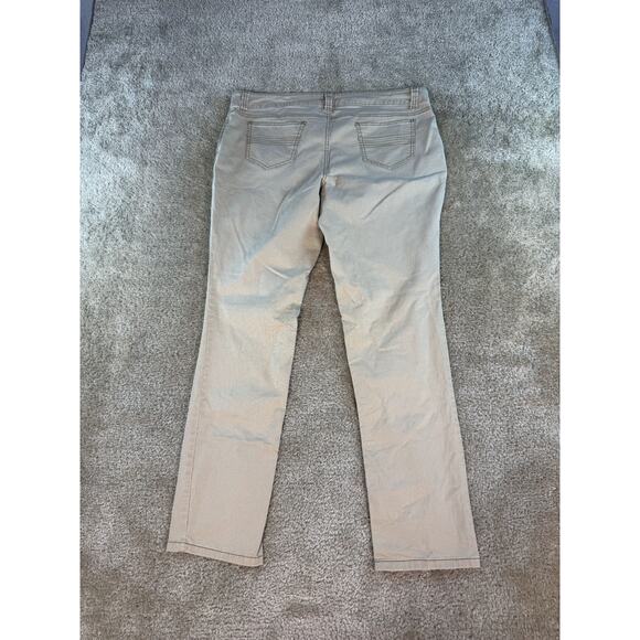 ANA A New Approach Womens Jeans Size 16 Beige Khaki Brown Skinny Stretch D768 - Picture 4 of 13